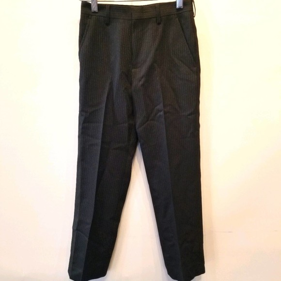 Boy's Black Dress Pants Pin Stripe Size 8 - Picture 3 of 13